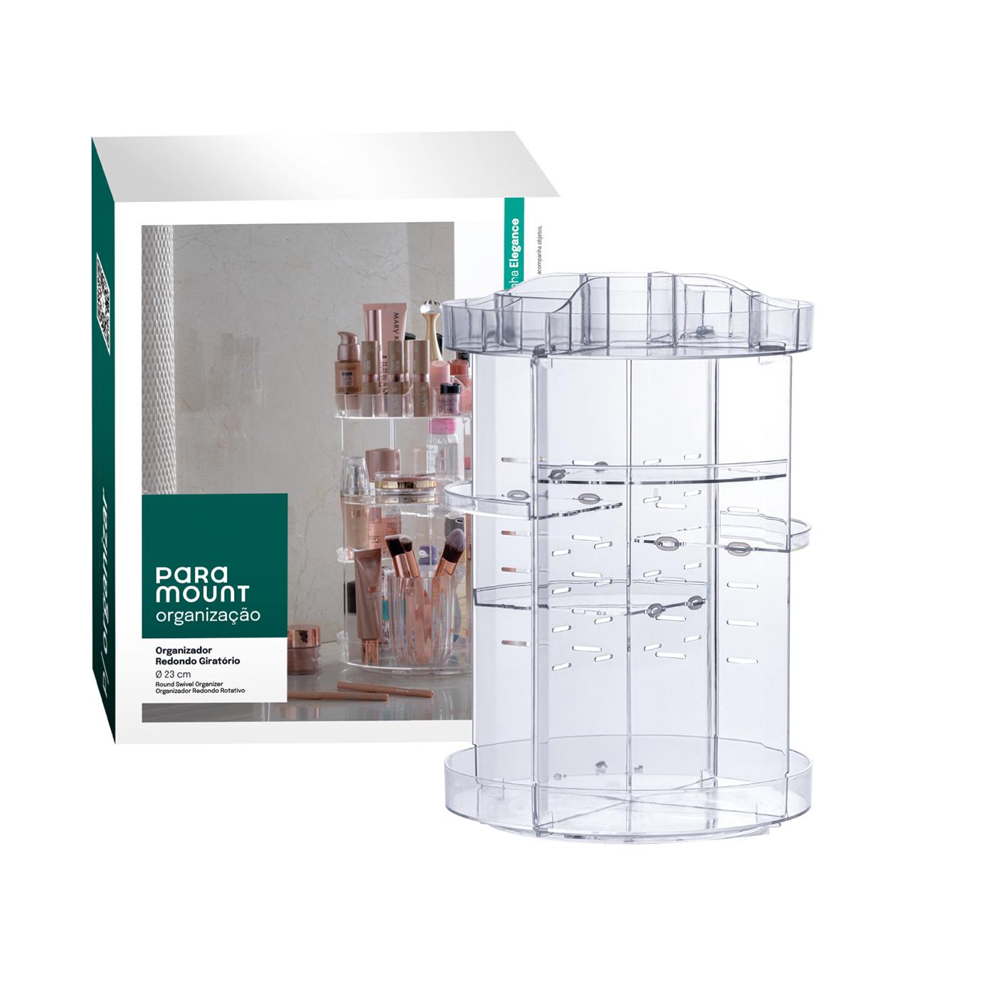 Organizador de Cosméticos Redondo Giratório Elegance
