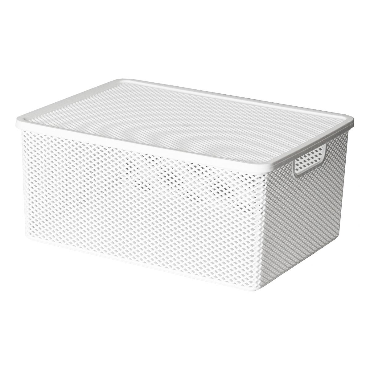 Cesto Organizador Línea com Tampa 37 x 27 x 16 cm