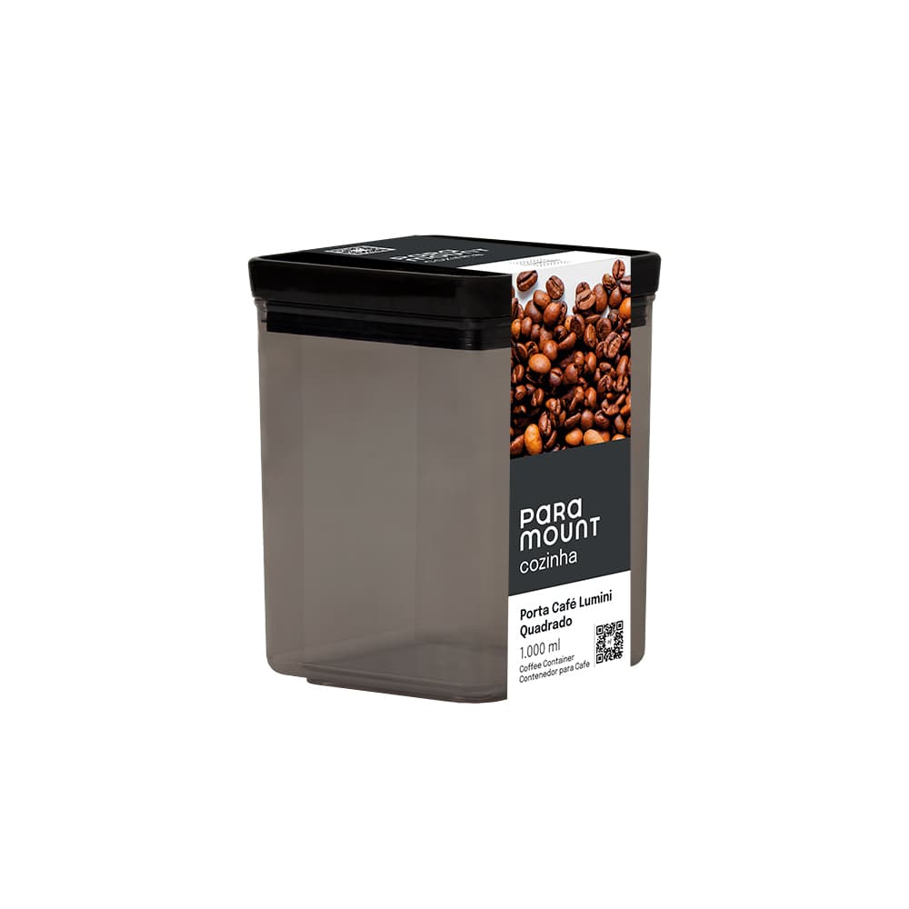 Porta Café Lumini Quadrado 1.000 ml