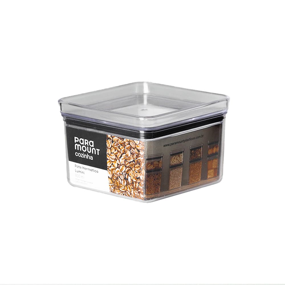 Pote Hermético Lumini Quadrado 830 ml