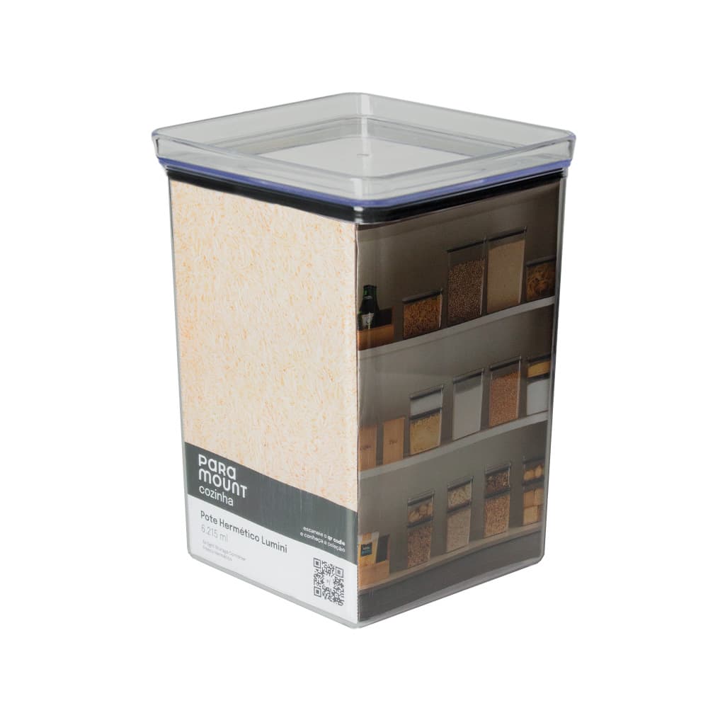 Pote Hermético Lumini Quadrado 6.215 ml