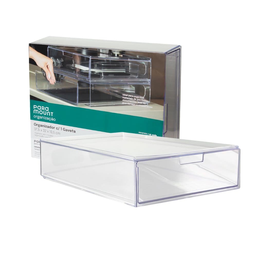 Organizador com 1 Gaveta Diamond 37,5 x 32 x 10,5 cm